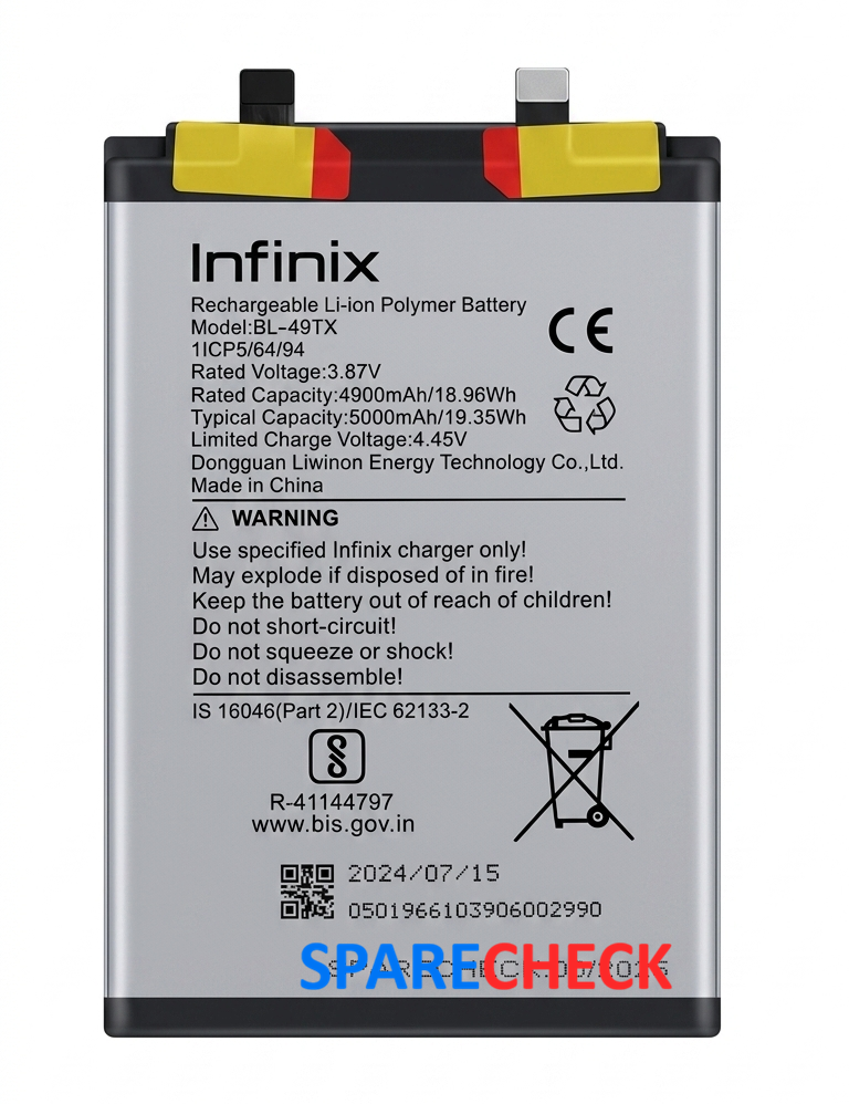 Infinix Note 30 5G Battery | 100% Original Back Up